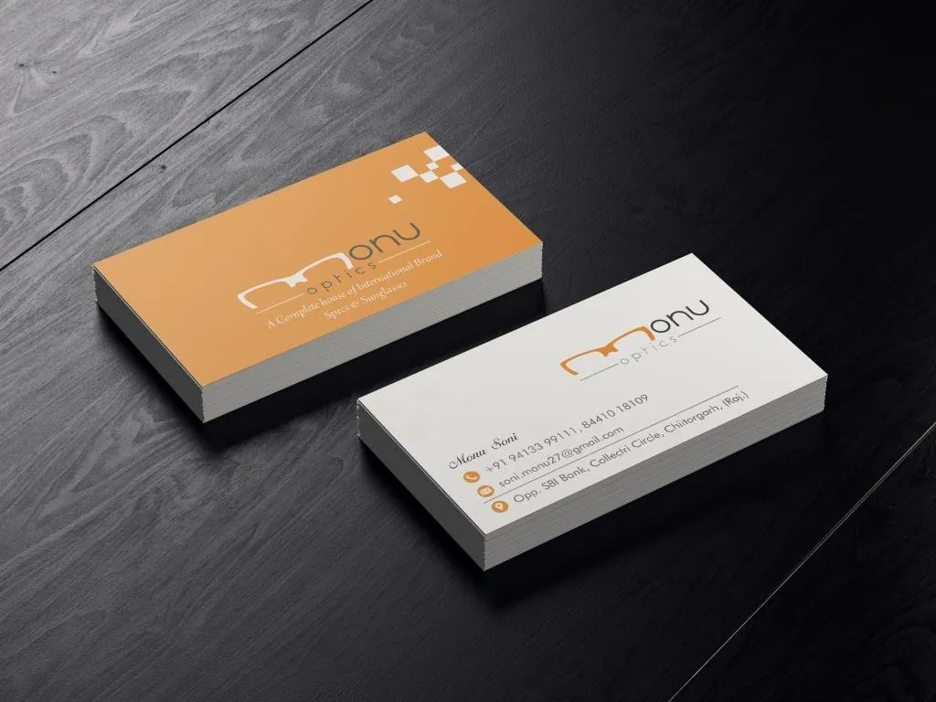Copper foil card — business cards by Udaipur Graphic Designer