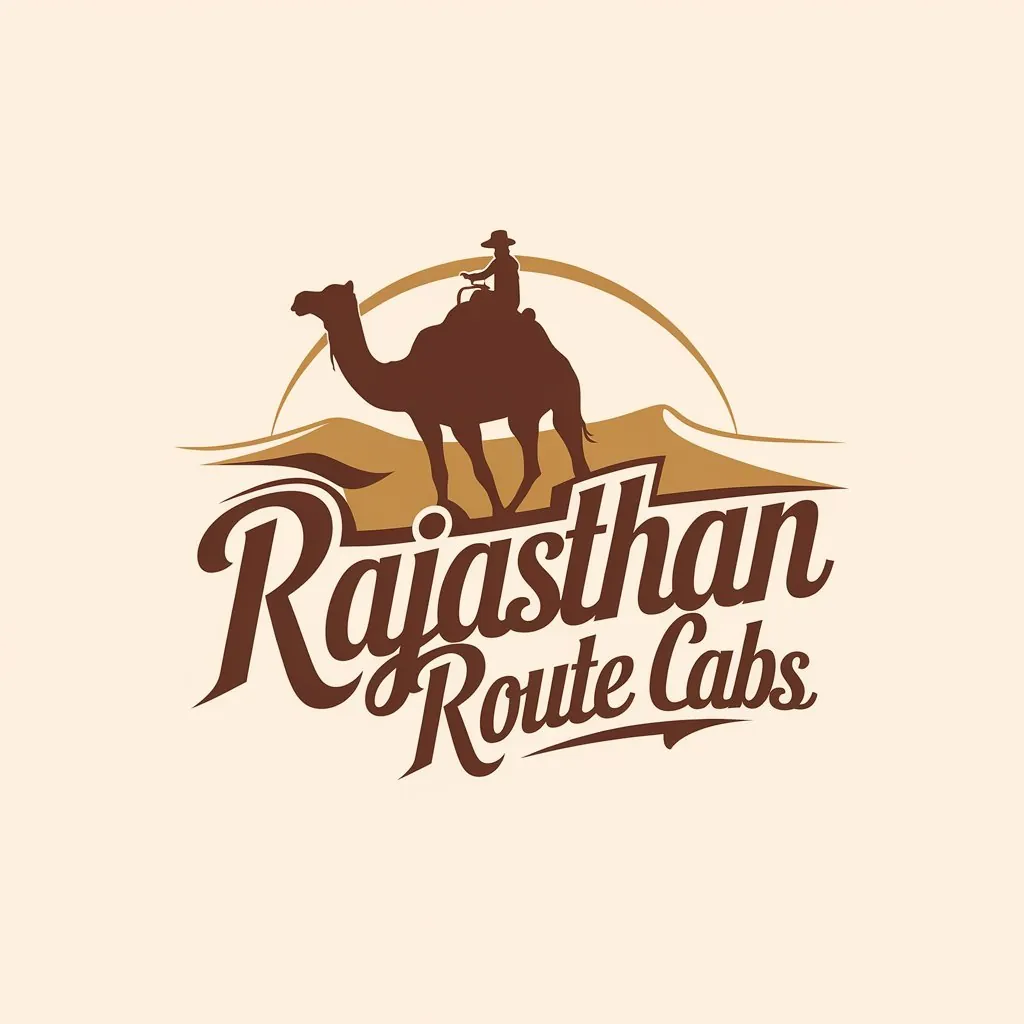 Rajasthan Route Cabs logo design by Udaipur Graphic Designer