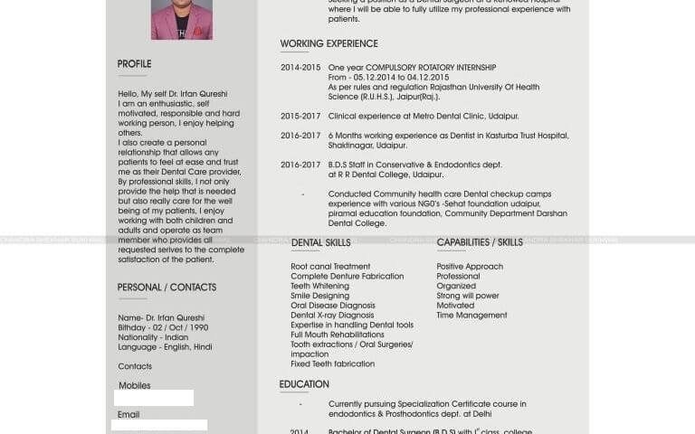 Resume designer in udaipur